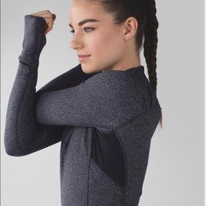 Lululemon Think Fast Herringbone Pullover Sweater